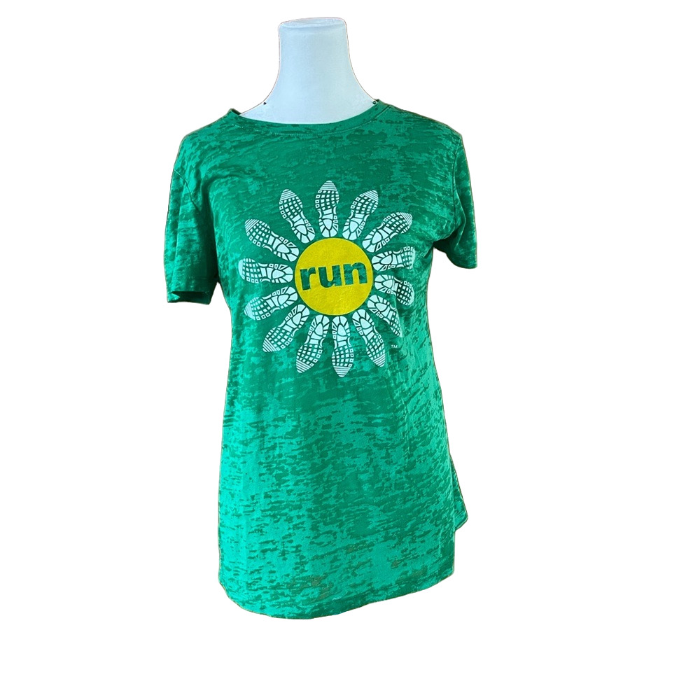 Lift Your Sole Green and Yellow Short Sleeve Tee - Running Inspiration